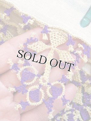 画像3: ブルサ：イズニック｜アンティークオヤスカーフ｜シルクイーネオヤ：アイボリー