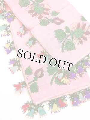 画像3: ブルサ：カラジャベイ｜アンティークオヤスカーフ｜シルクイーネオヤ：ピンク×ハヌメリ