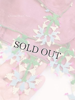 画像4: ブルサ：カラジャベイ｜アンティークオヤスカーフ｜シルクイーネオヤ：テラコッタ