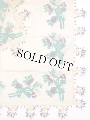 画像4: ブルサ：イズニック｜アンティークオヤスカーフ｜シルクイーネオヤ：アイボリー