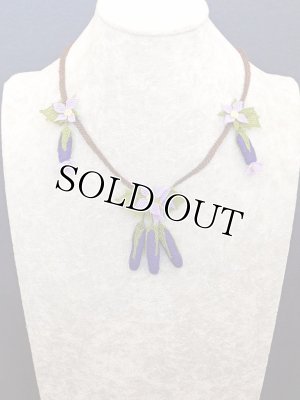 画像2: シルクイーネオヤネックレス｜茄子