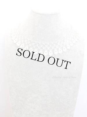 画像5: ボンジュックオヤネックレス：ゆらゆら木の葉｜ホワイト・クリアシルバーライン