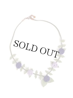 画像4: シルクイーネオヤネックレス｜紫陽花のようなブルーベリー｜ライラック×ダークパープル
