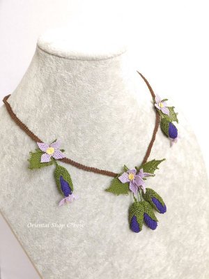 画像3: 日本発送★シルクイーネオヤネックレス｜コロコロ茄子