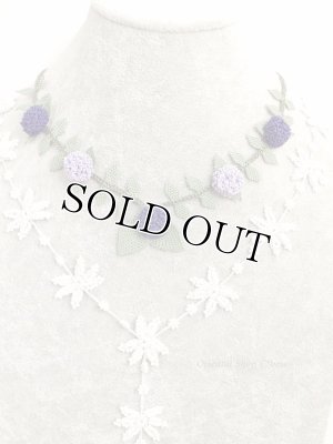 画像6: シルクイーネオヤネックレス｜紫陽花のようなブルーベリー｜ライラック×ダークパープル