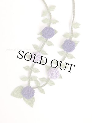 画像5: シルクイーネオヤネックレス｜紫陽花のようなブルーベリー｜ライラック×ダークパープル