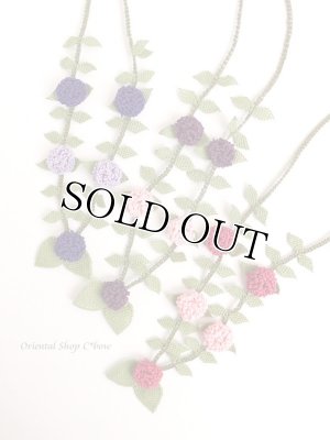 画像8: シルクイーネオヤネックレス｜紫陽花のようなブルーベリー｜ライラック×ダークパープル