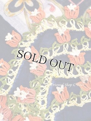 画像6: バルッケシル：大判トゥーオヤスカーフ｜濃紺｜ゆらゆらチューリップ