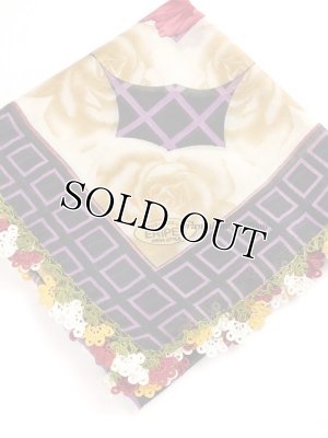 画像2: 大判トゥーオヤスカーフ｜パープル系｜可愛いお花