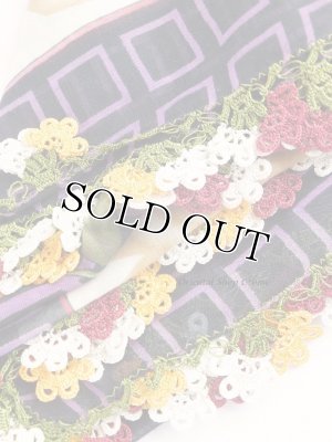 画像4: 大判トゥーオヤスカーフ｜パープル系｜可愛いお花