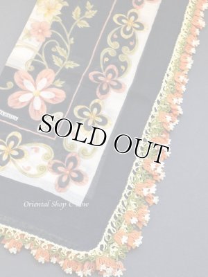 画像8: バルッケシル：大判トゥーオヤスカーフ｜濃紺｜ゆらゆらチューリップ