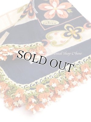 画像2: バルッケシル：大判トゥーオヤスカーフ｜濃紺｜ゆらゆらチューリップ