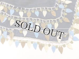 画像8: バルッケシル：大判トゥーオヤスカーフ｜ミッドナイトブルー｜ゆらゆらリーフ