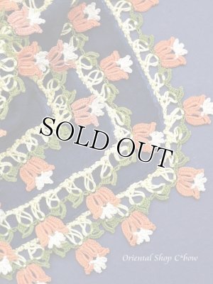 画像7: バルッケシル：大判トゥーオヤスカーフ｜濃紺｜ゆらゆらチューリップ