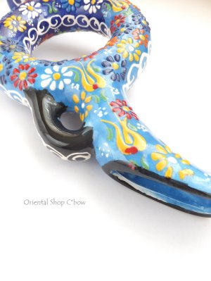 画像8: きぬやさん・日本発送★ミニワイン差し・デキャンタ｜２７ｃｍ：キュタフヤ＊陶器｜カラフル｜ブルー系