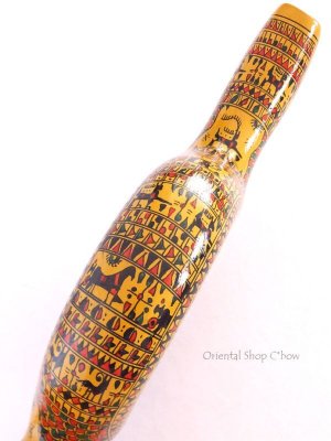 画像5: きぬやさん。日本発送★ヒッタイト模様のミニワイン差し・デキャンタ｜２５ｃｍ：土色｜A