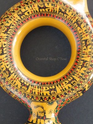 画像7: きぬやさん。日本発送★ヒッタイト模様のミニワイン差し・デキャンタ｜２５ｃｍ：土色｜A