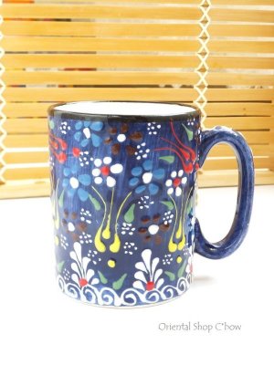 画像3: きぬやさん。日本発送★マグカップ｜キュタフヤ＊陶器｜カラフル｜ブルー系