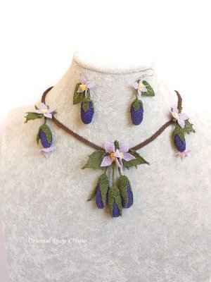 画像8: 日本発送★シルクイーネオヤネックレス｜コロコロ茄子