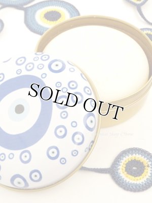 画像1: トルコ製：オリーブ石鹸★可愛いナザルボンジュウ缶入り