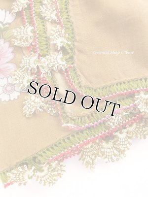 画像3: ナウルハン｜アンティークイーネオヤスカーフ｜シルク糸｜いちご｜ココア