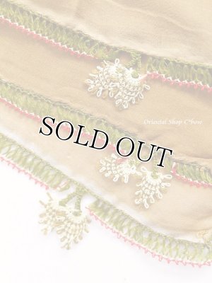 画像4: ナウルハン｜アンティークイーネオヤスカーフ｜シルク糸｜いちご｜ココア