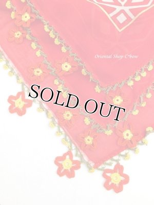 画像6: バルッケシル｜大判トゥーオヤスカーフ｜トマトレッド｜明るい気持ちに