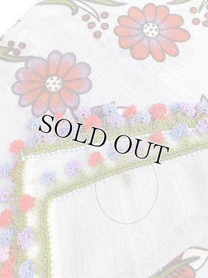 画像6: バルッケシル｜トゥーオヤスカーフ｜アンティークスカイブルー｜小花オヤ