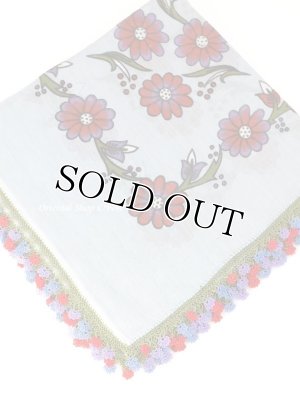 画像2: バルッケシル｜トゥーオヤスカーフ｜アンティークスカイブルー｜小花オヤ