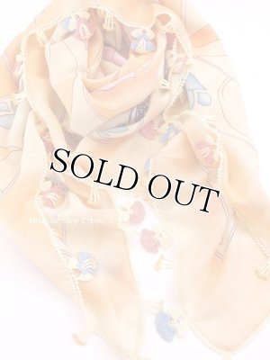 画像4: バルッケシル｜大判トゥーオヤスカーフ｜ペールオレンジ系｜すごくかわいい