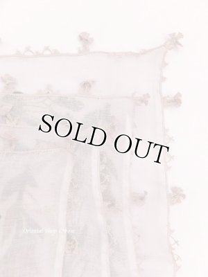 画像6: オデミシュ｜アンティークオヤスカーフ｜シルク糸イーネオヤ｜ライトライラック