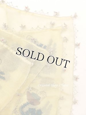 画像5: オデミシュ｜アンティークオヤスカーフ｜シルク糸イーネオヤ