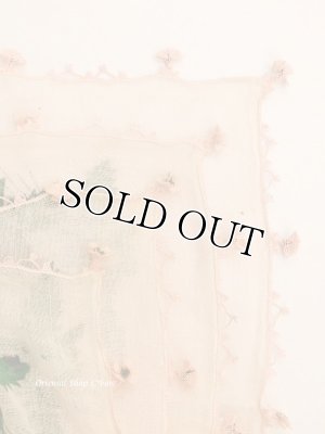 画像6: オデミシュ｜アンティークオヤスカーフ｜シルク糸イーネオヤ｜ベビーピンク