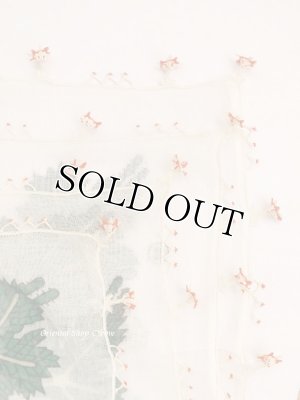 画像9: オデミシュ｜アンティークオヤスカーフ｜シルク糸イーネオヤ｜オフホワイト