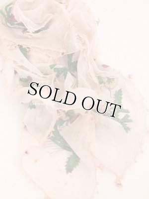 画像3: オデミシュ｜アンティークオヤスカーフ｜シルク糸イーネオヤ｜ベビーピンク