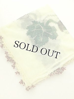 画像2: オデミシュ｜アンティークオヤスカーフ｜シルク糸イーネオヤ｜ライトレモン