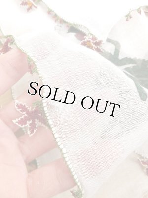 画像6: オデミシュ｜アンティークオヤスカーフ｜人工シルク糸イーネオヤ｜オフホワイト