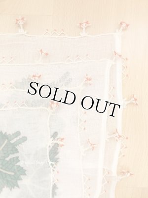 画像5: オデミシュ｜アンティークオヤスカーフ｜シルク糸イーネオヤ｜オフホワイト