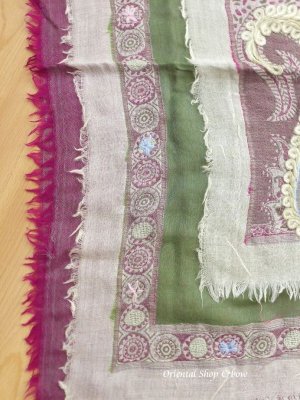 画像4: 日本発送★ウール｜三重トリプル★手刺繍やわらかストール