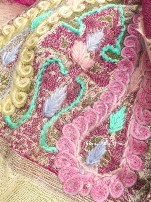 画像3: 日本発送★ウール｜三重トリプル★手刺繍やわらかストール