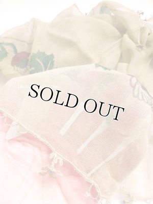 画像6: オデミシュ｜アンティークオヤスカーフ｜シルク糸イーネオヤ｜シナモン