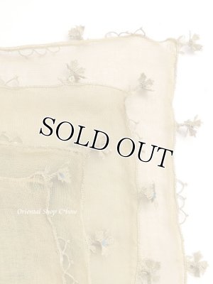 画像4: オデミシュ｜アンティークオヤスカーフ｜シルク糸イーネオヤ｜シナモン