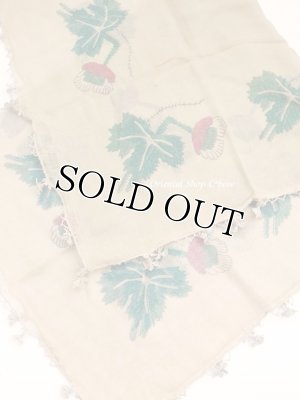 画像5: オデミシュ｜アンティークオヤスカーフ｜シルク糸イーネオヤ｜シナモン