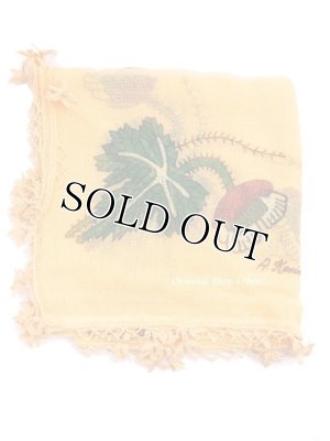 画像3: オデミシュ｜アンティークオヤスカーフ｜シルク糸イーネオヤ｜サ－モンオレンジ