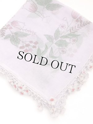 画像2: オデミシュ｜アンティークオヤスカーフ｜シルク糸イーネオヤ｜ライラック