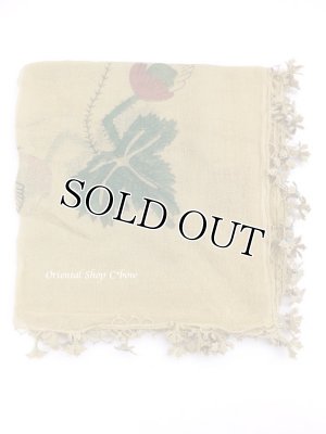 画像3: オデミシュ｜アンティークオヤスカーフ｜シルク糸イーネオヤ｜シナモン