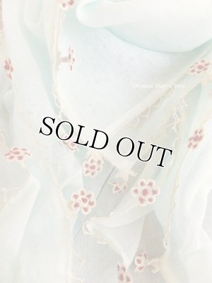 画像8: オデミシュ｜アンティークオヤスカーフ｜シルク糸イーネオヤ｜無地｜すごく可愛いお花