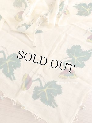 画像7: オデミシュ｜アンティークオヤスカーフ｜シルク糸イーネオヤ｜