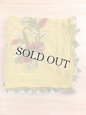 画像4: オデミシュ｜アンティークオヤスカーフ｜シルク糸イーネオヤ｜カーキ