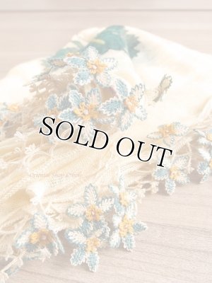 画像2: オデミシュ｜アンティークオヤスカーフ｜シルク糸イーネオヤ｜